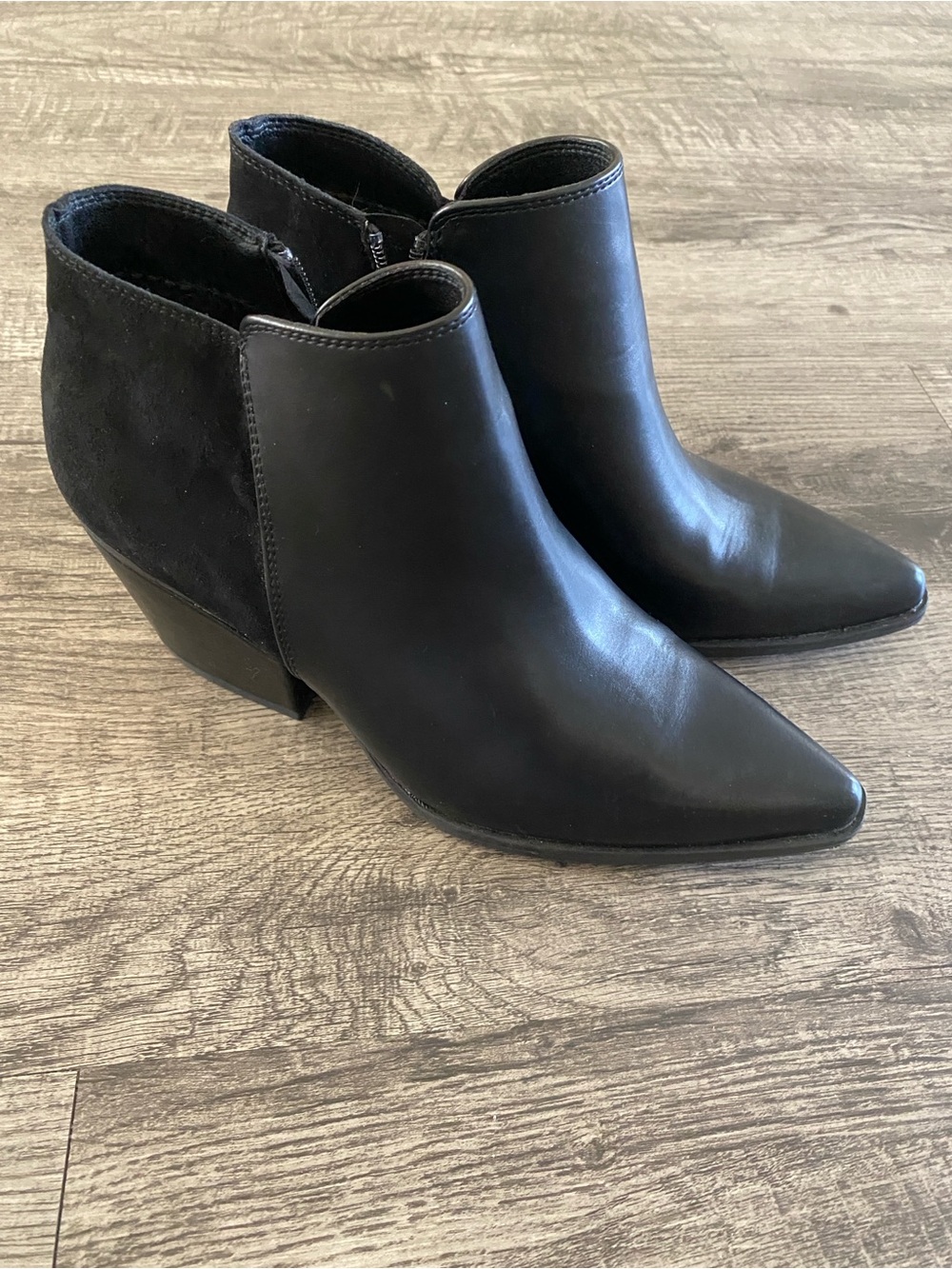 Pointed-Toe Ankle Boots 8.5